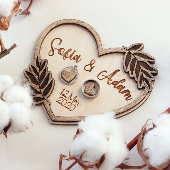 Tree Ring Bearer Pillow Alternative With Personalized Name