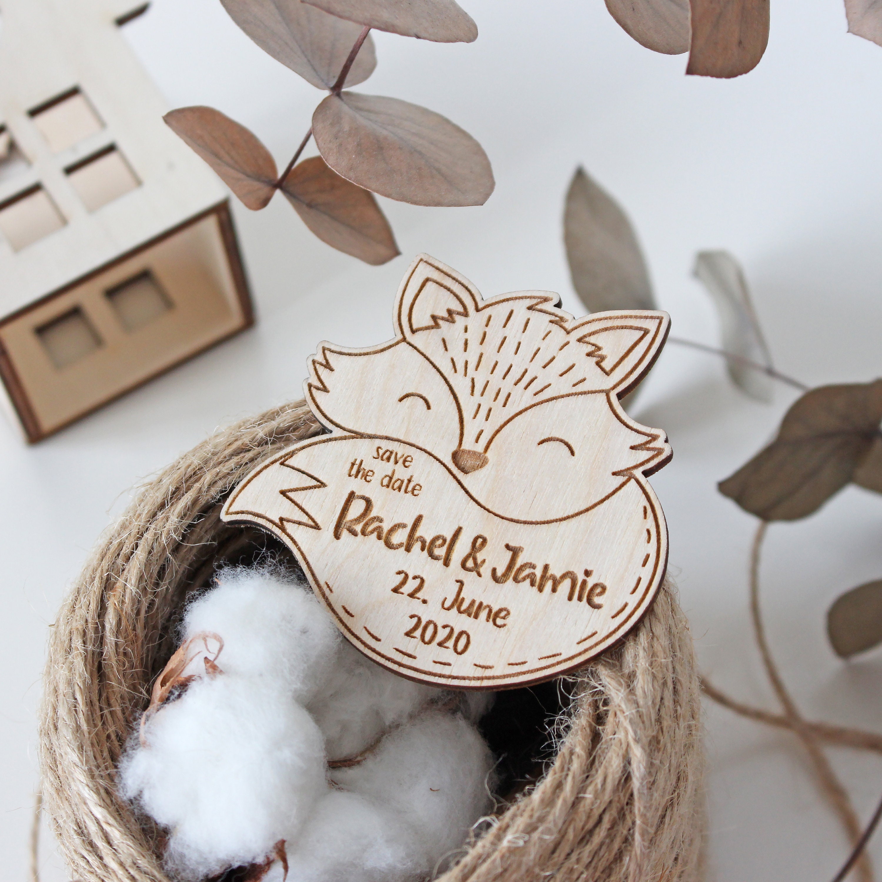 Save the Date Magnet Personalised Wooden Fridge Wedding Magnets ...