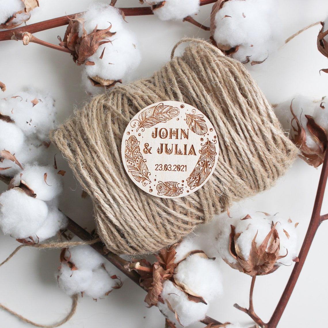 Save the Date Personalised Wooden Fridge Wedding Magnets Custom Rustic ...