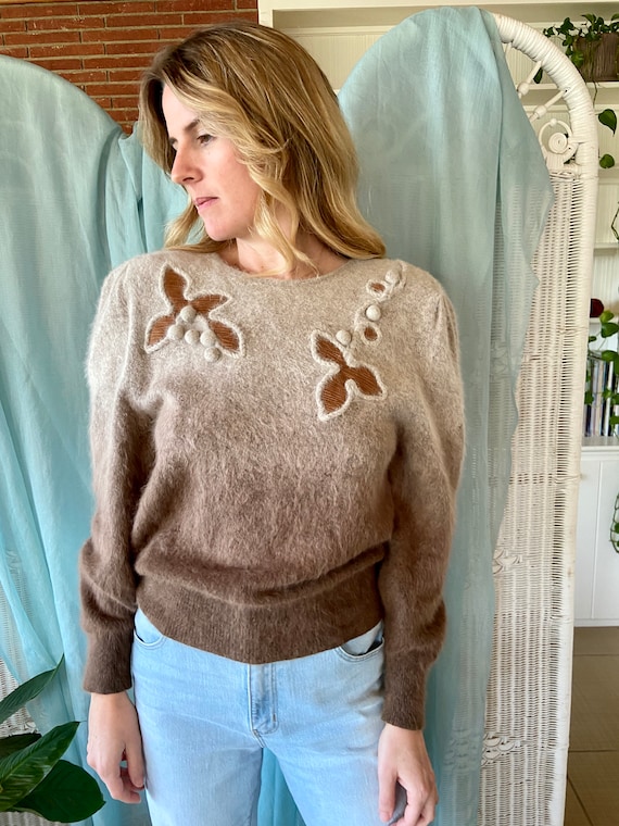 Vintage Ombre Angora Sweater