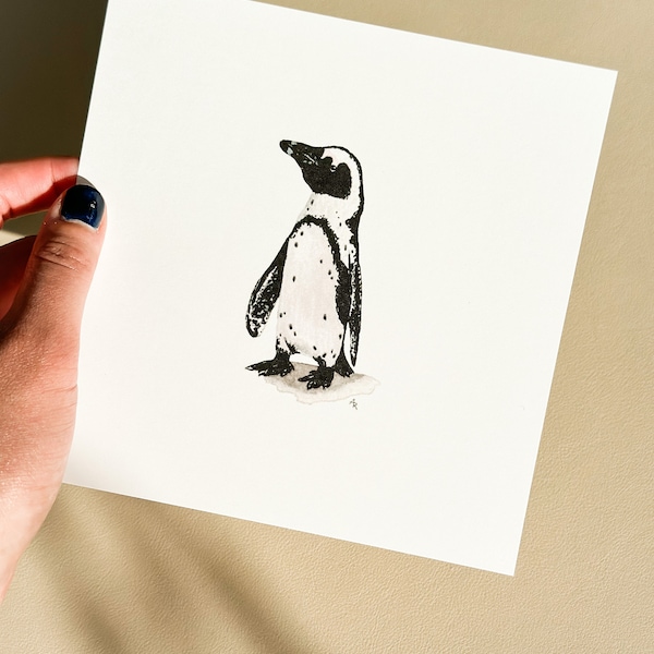 Niedlicher Pinguin Kunstdruck | Art Print | Wandkunst