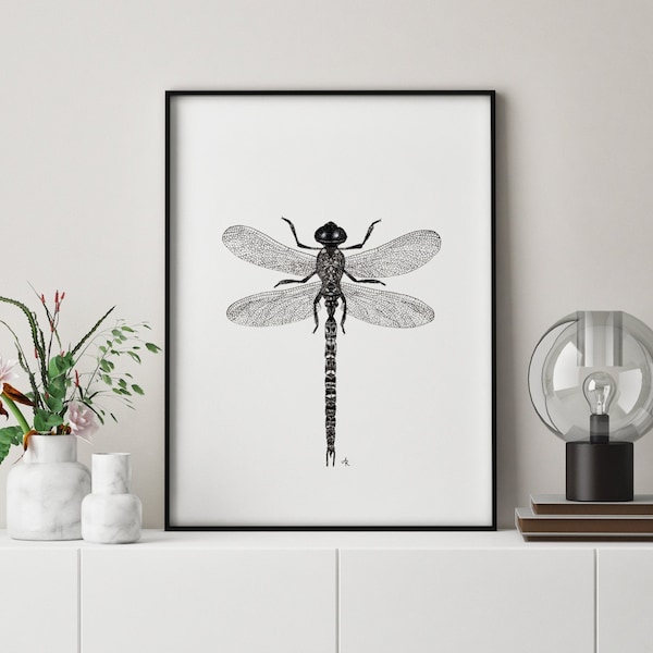 Dragonfly, Libelle - fine art print, poster