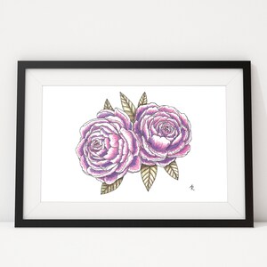 Pink Peonies, Pfingstrosen, Blumen - art print, poster
