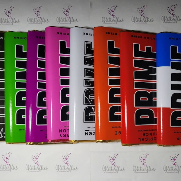 Novelty Prime chocoalte wrapper | sleeve | All flavours available | KSI | Prime Drink | PRIME