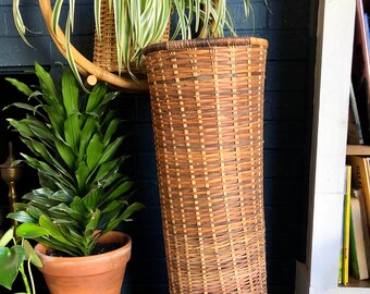 Wicker Umbrella Stand Etsy