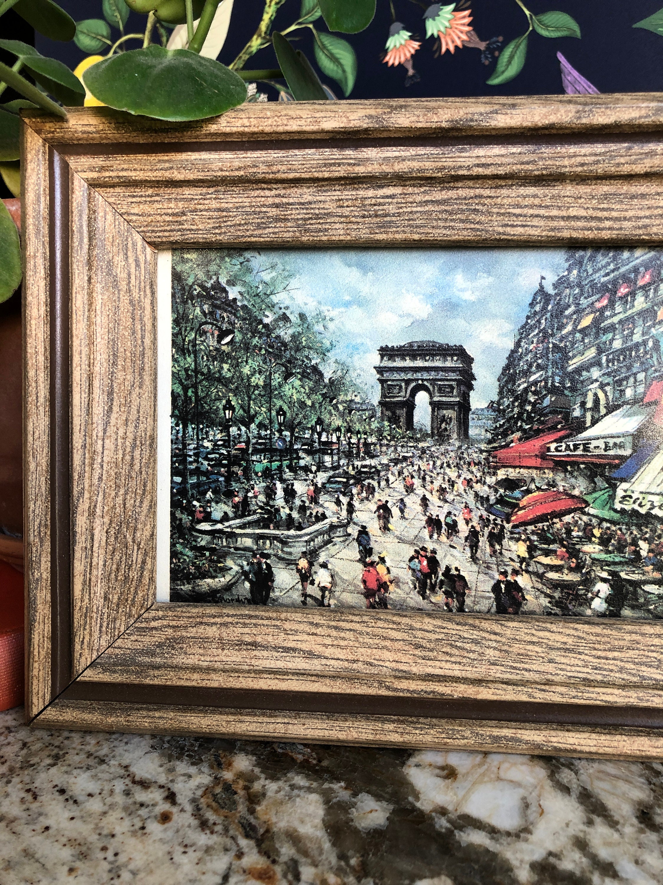 Paire vintage France Framed Art Prints/Paris Eiffel Tower Arc Etsy