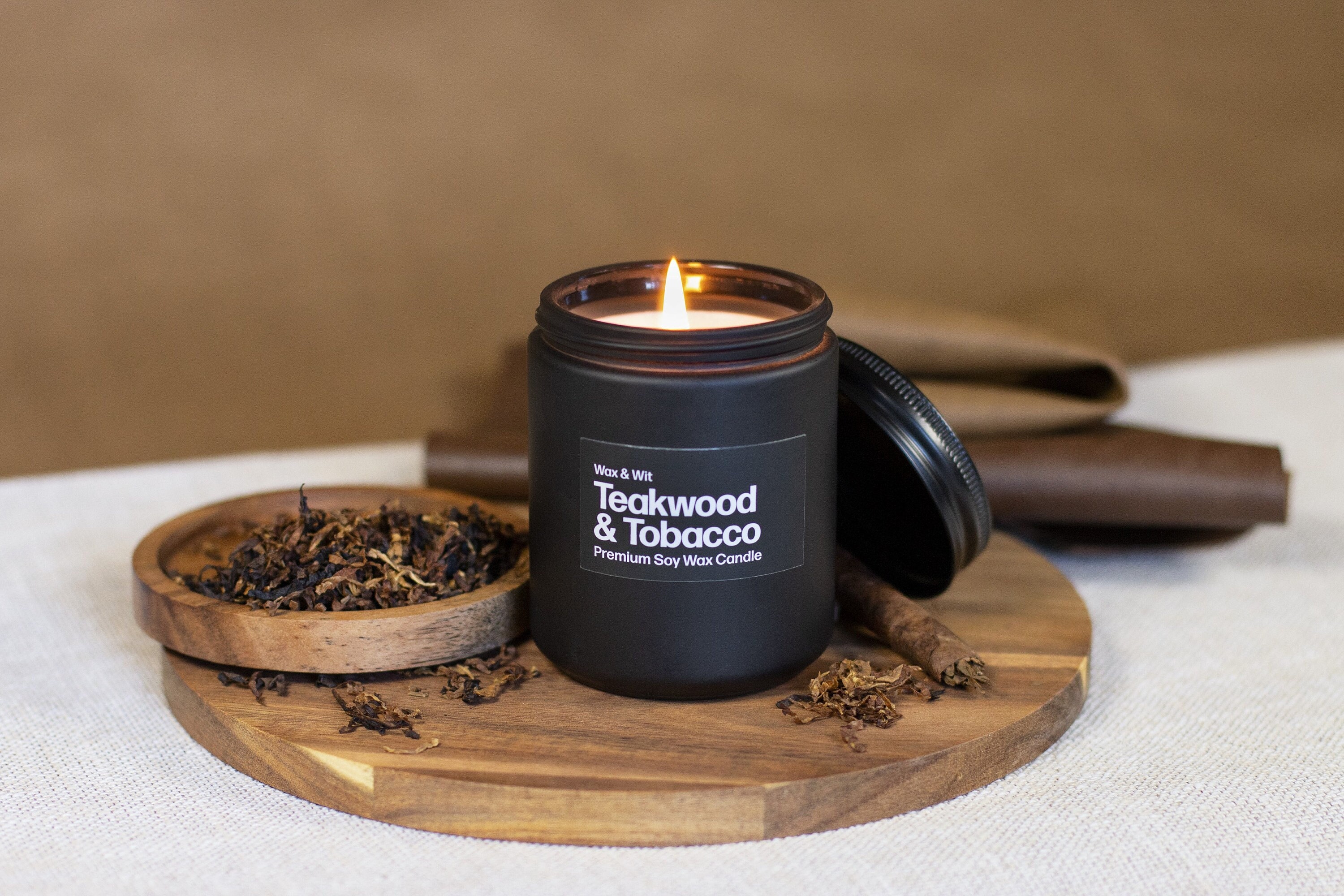 Teakwood & Tobacco Soy Candle