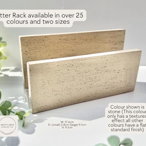 Stone Effect Letter Rack Minimalistic Letter Rack Wood Letter Rack Paper Storage | Cute Letter Rack | Letter Holder | Mail Holder