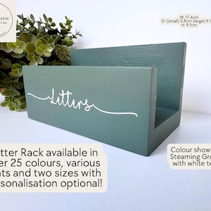 Letter Rack Holder Mail Holder Letter Storage Desk Organiser Menu Holder New Home Gifts Letter Holder Mail Card Holder Wedding Gifts