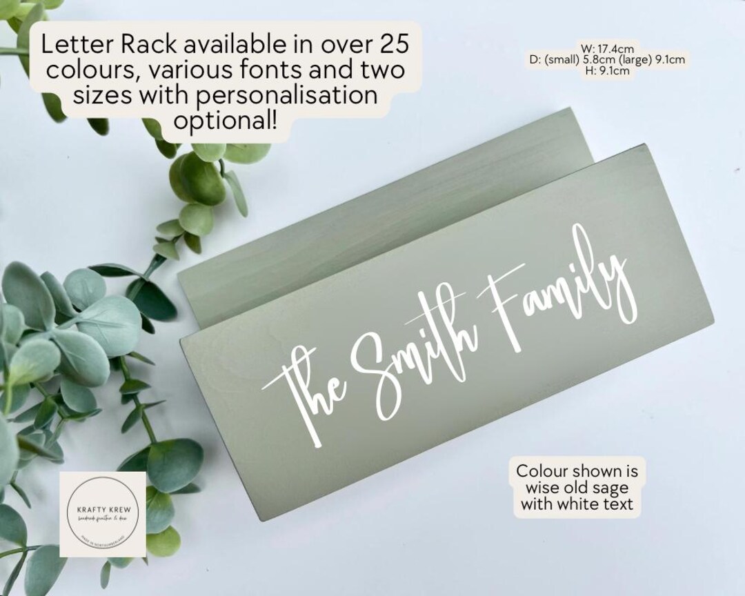 Theme Letter Rack Letter Rack | Family Letter Rack | New Home Gifts |wood Letter Rack ...