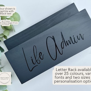 Letter Rack Holder Mail Holder Letter Storage Desk Organiser Menu Holder New Home Gifts Letter Holder Mail Card Holder Wedding Gifts
