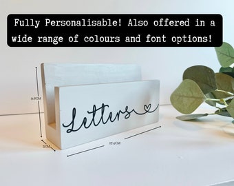 Minimalistic Letter Rack | Wood Letter Rack | Personalised Letter Rack | Paper Storage | Gifts For Her | Letter Holder | Mail Holder