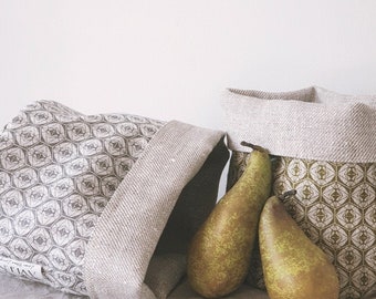 Linen storage basket | Etsy Squirrel 20 Outdoor Pillow from Crate