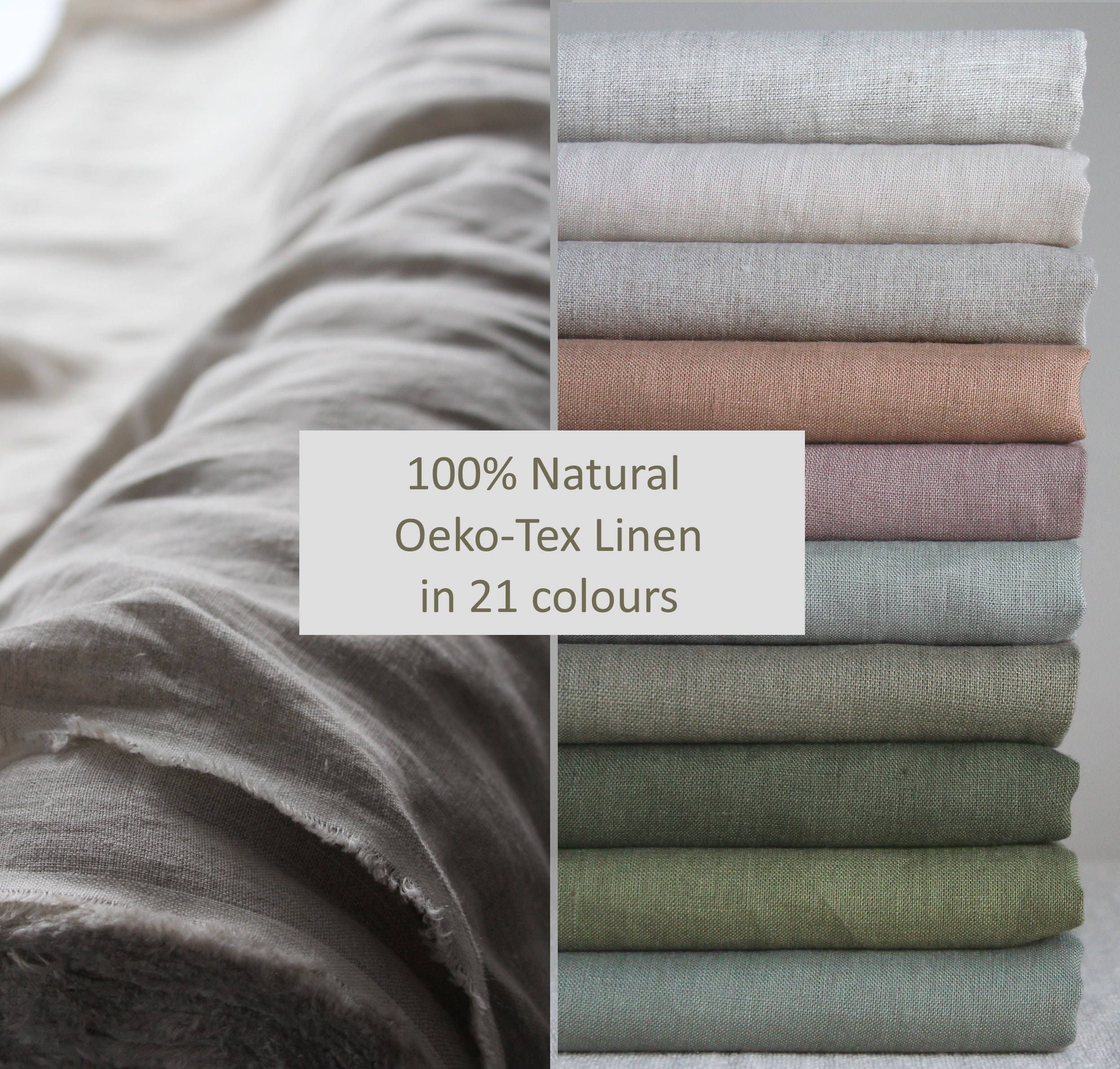 Stretch Linen - European Import - Oeko-Tex® - Brick Stretch Linen - European Import - Oeko-Tex® - Brick