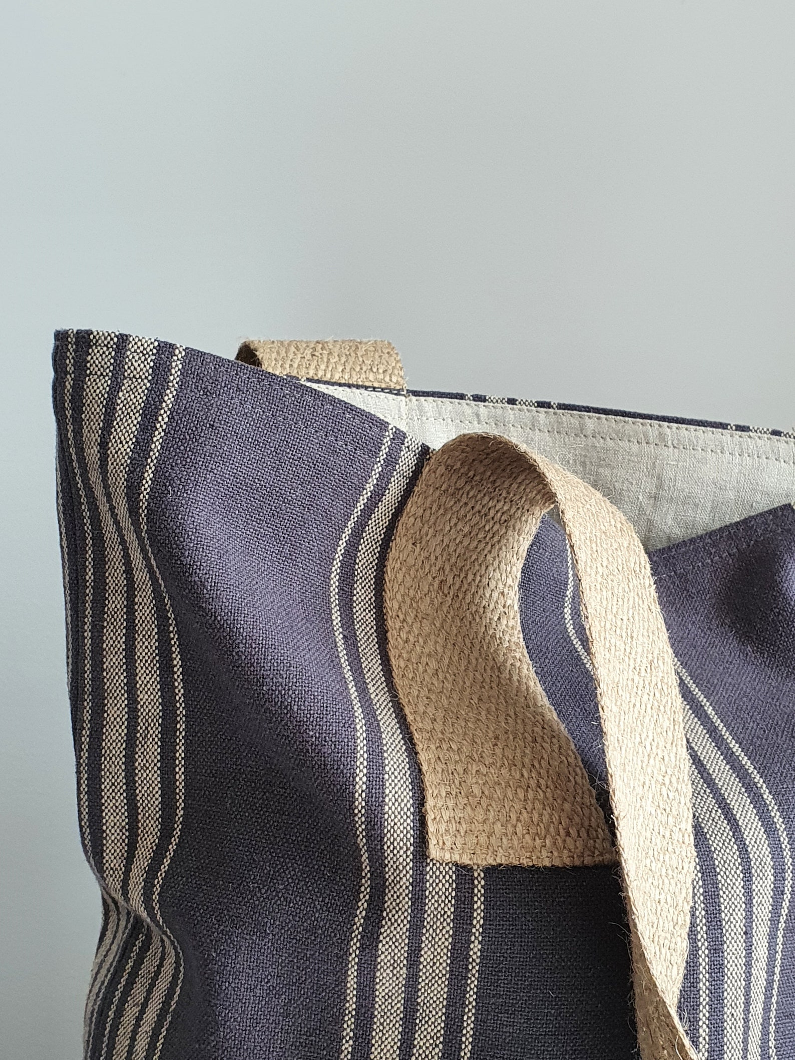 Pure Linen Shopper Bag Linen Beach Bag Eco Tote Bag Linen Etsy UK