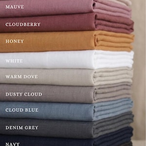 Linen Fabric by the Metre, 100% Pure Oeko‑Tex Soft Washed Linen in 21 Colours, UK Fabric for Curtains, Dressmaking & Homeware - Siena image 3