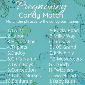 Gioco Baby Shower stampabile