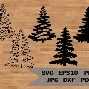 Świerk svg, sosna svg, drzewo svg wydruk, las svg, plik świerka, choinka svg, naklejka svg, krajobraz natury svg