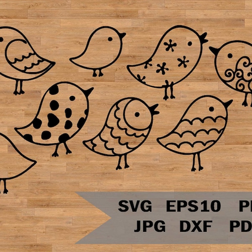 Funny Birds Bird Clip Art Cartoon Bird Cute Bird Clipart - Etsy