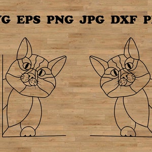 Cat Svg, Cat lovers Svg, Cat clipart, Cartoon pet Svg, Cat Portrait Svg, cat stickers svg, cat silhouette, cat vector, cat cut file