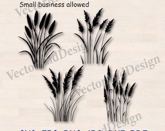 Gräs clipart svg, trädgård Gräsklippfiler silhuett, Natur Vild äng