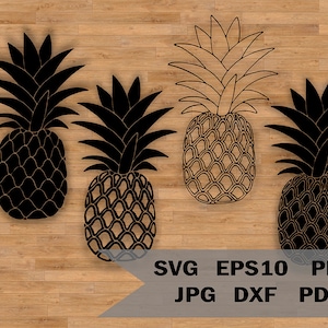 Ananas Vorlage svg, Bundle Ananas schnitt Dateien, Ananas Frucht svg, Ananas Druck, Clipart, Aufkleber, Schablone, Vinyl, Schnitt, Silhouette