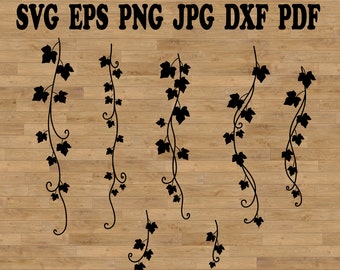 Efeu Blatt, Blatt Silhouette SVG, Blatt SVG, Reben svg, Reben Vektor, Reben Clipart, Efeu Geburtstag