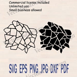 Stone Wall Pattern SVG for Laser Cutting, Cricut, Silhouette, Digital Stencil Template