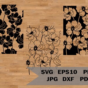 Naadloze patroon svg, bloemenpatroon svg, Tooled lederen png, bloem dxf, bloemen gesneden bestand, patroon herhalen svg, vierkante achtergrond