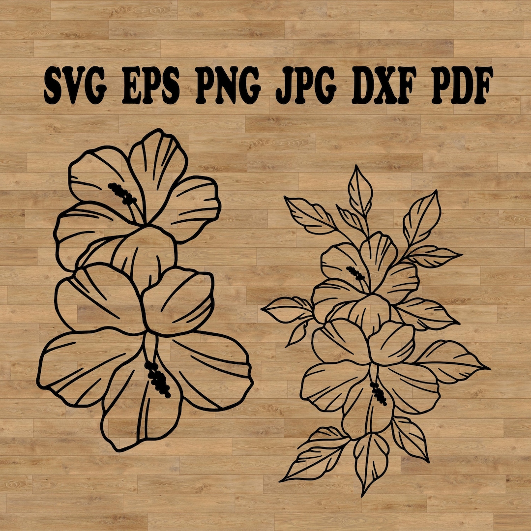Hawaiian Flower SVG, Tropical Leaves SVG, Aloha Svg, Hawaii Svg ...