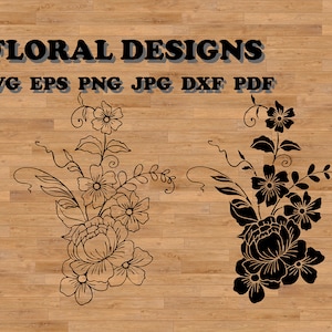Kwiaty ślubne svg, plik bukietu svg, clipart bukietu, plik cięcia bukietu, bukiet kwiatowy svg, róże svg, wiosna svg