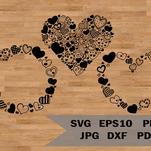 Frame heart svg, heart circle svg, circle monogram, monogram frame eps, heart pdf, Heart frame cut file, Wreath svg, Anniversary svg
