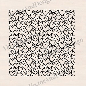 Seamless pattern heart svg, textile design valentine's background, print digital paper stencil