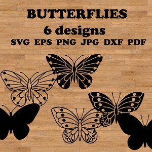 Schmetterlinge svg, Schmetterling svg bündel, Schmetterling vektor, schmetterling aufkleber, schmetterling für cricut, schmetterling svg schwarz