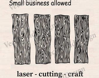 Wood Plank SVG Bundle, Rustic Wood Grain Cut Files for Cricut and Laser