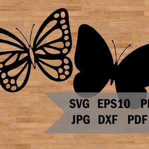 Fichiers SVG papillon pour cricut, images vectorielles papillon, modèle de pochoir Png, ornements de silhouette, papillon ajouré pour vinyle découpé, laser