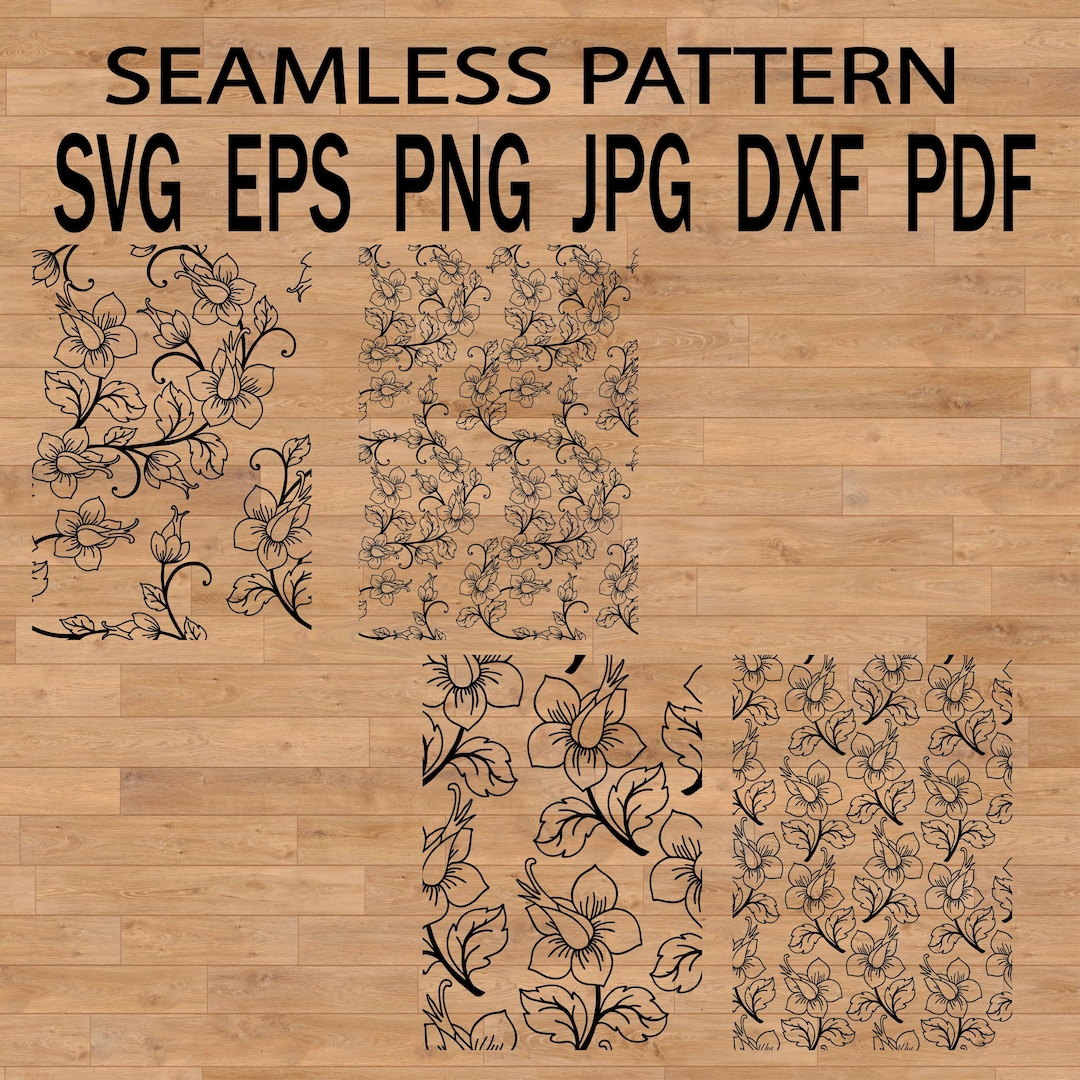 Eamless Pattern Svg Floral Lace Template Svg, Floral Lace Svg, Ornament ...