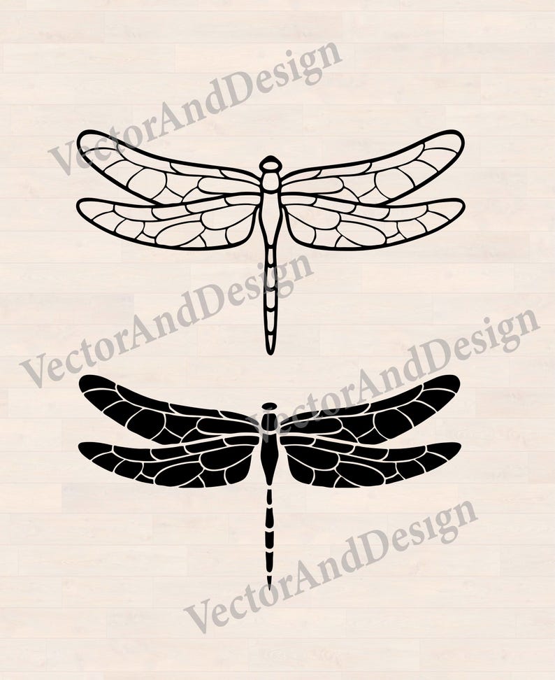 Dragonfly Svg File, Dragonfly Silhouette Print, Insect Fly Cut Digital ...