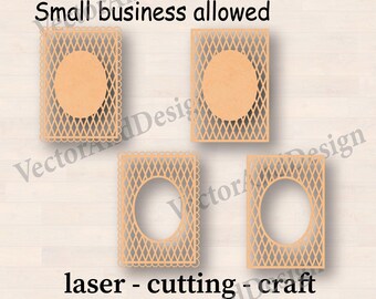 Geometric Background SVG, Card Making Frames, Scrapbooking Paper Craft, Cricut Laser Cut Files