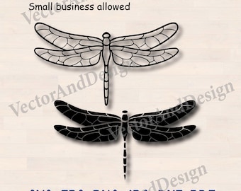 Dragonfly svg file, dragonfly silhouette print, insect fly cut digital download