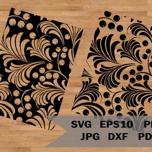 Seamless pattern svg, tooled leather png, Western pattern svg, spring summer bundle, floral ornament svg, Flower Pattern PNG
