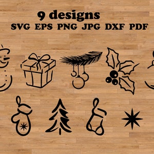 新年の要素 SVG、クリスマス アイコン SVG、プレゼント SVG ファイル、新年 SVG、雪だるま SVG、クリスマスのおもちゃ SVG、クリスマス ツリー SVG