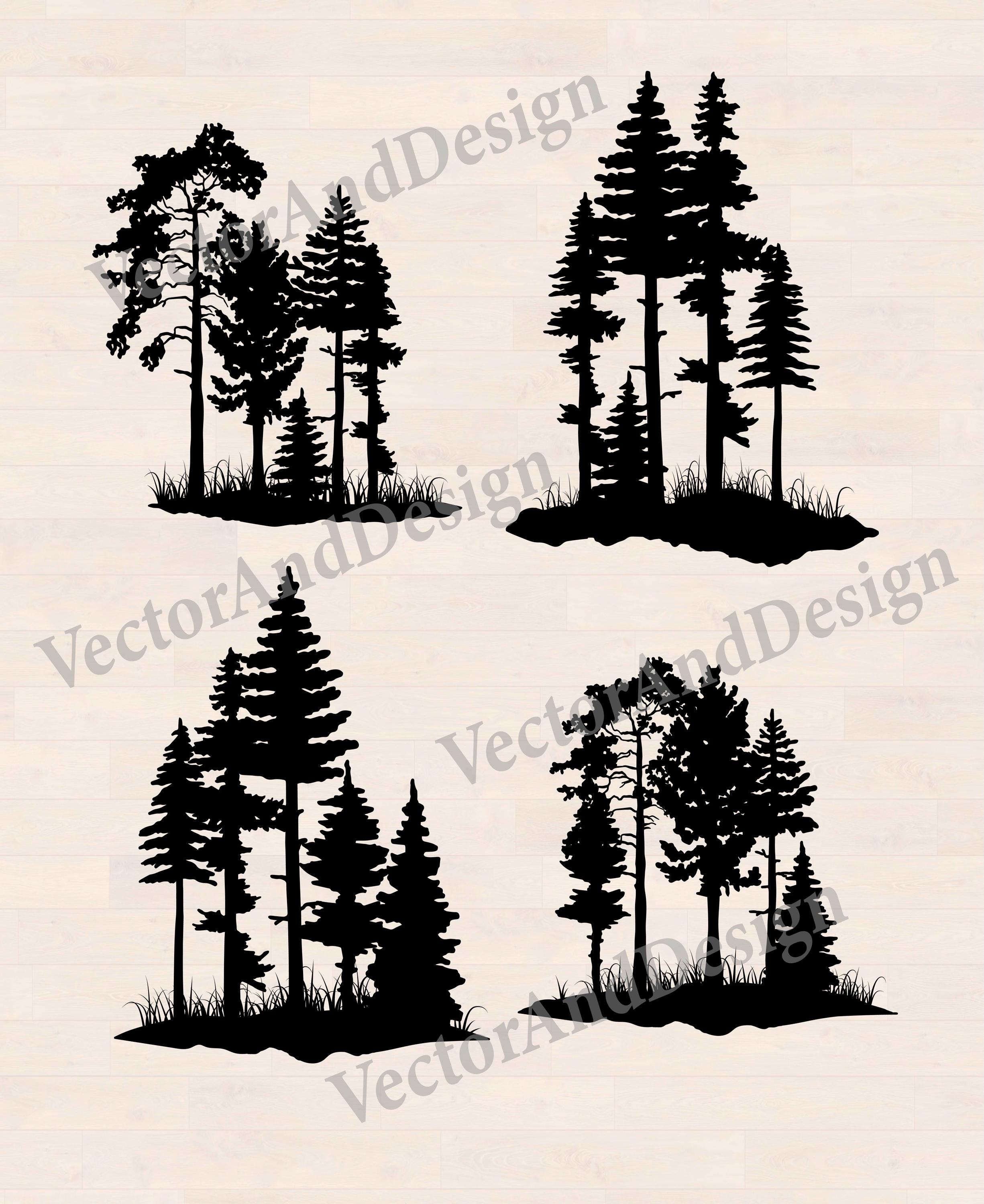 Forest Scene SVG Bundle, Woodland Clipart (digital Download) - Etsy