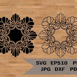 Mandala SVG cut file for Cricut and Silhouette,  vector graphics, Abstract pattern Vector cutting file, Instant Download, Abstract pattern
