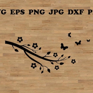 桜の枝 SVG、桜の花 SVG、桜の花 SVG、ミニマルなデザイン、木のシルエット SVG、木のビニールファイル、植物 SVG、結婚式