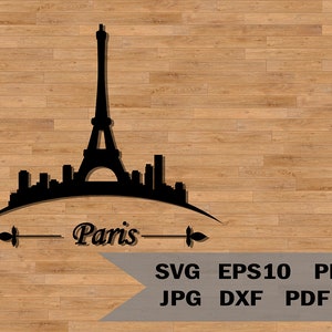 Paris Tower template svg, Eiffel tower svg, Paris svg, Eiffel tower cut file, Paris cut file, vinyl decal, stencil template, t shirt design