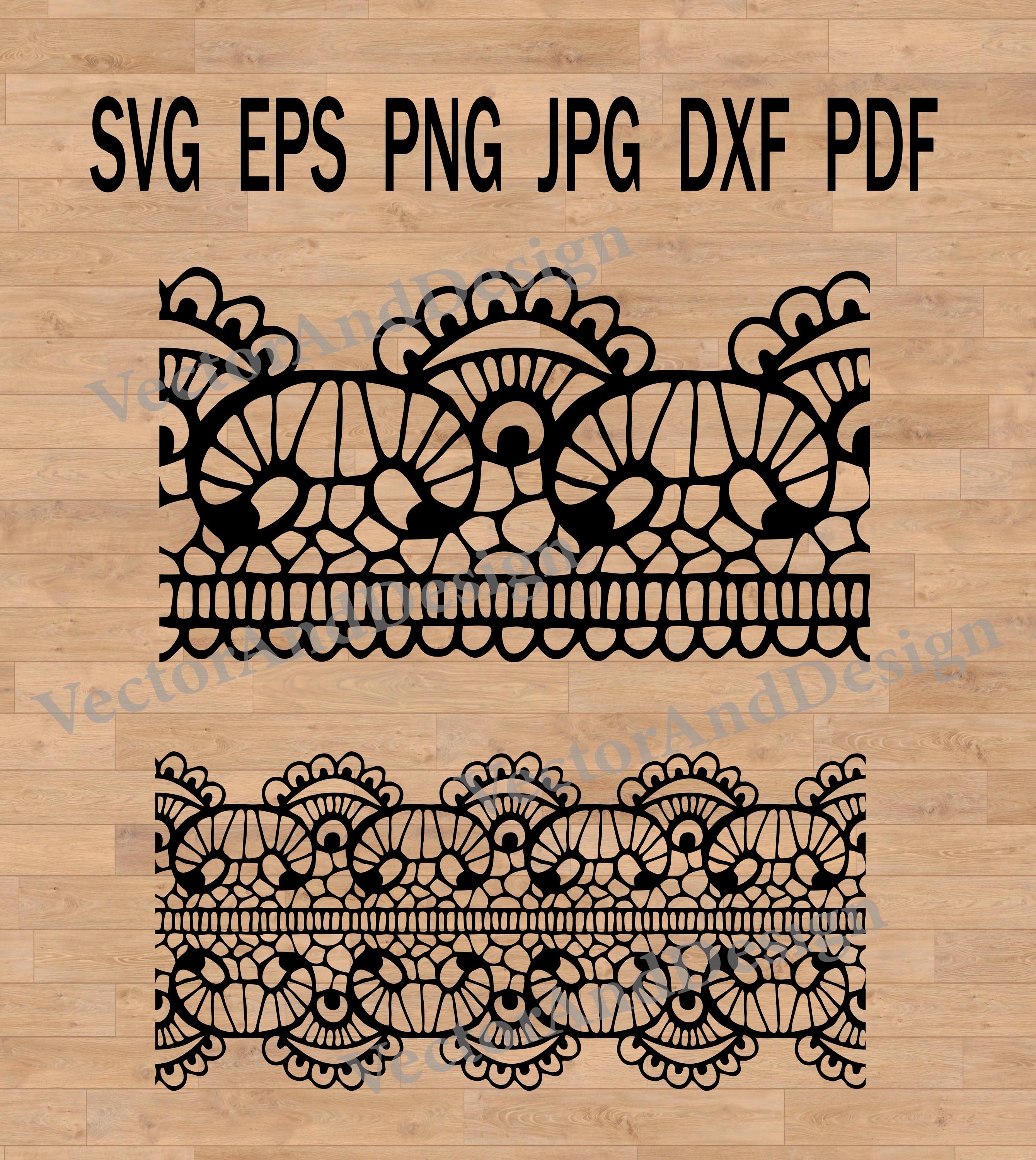 Floral Lace Svg, Lace Pattern Peekaboo Tumbler, Clipart Border