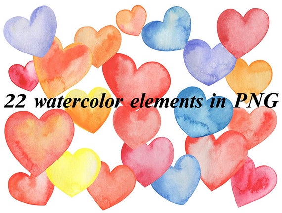 Watercolor set with hearts and seamless backgrounds, Valentine's Day,  Romantic watercolor, Scrapbooking, Valentines, Invitations