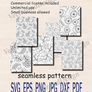 Obst Beeren Musterdesign SVG, Textil Tapete, Hintergrund svg(Digitale Dateien)