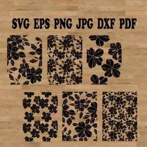 Hibiskus Musterdesign svg, tropischer Hibiskus, Hawaii-Muster, Hibiskusblumen, hawaiianische Blumenkunst, Blumenmuster SVG, nahtlos svg